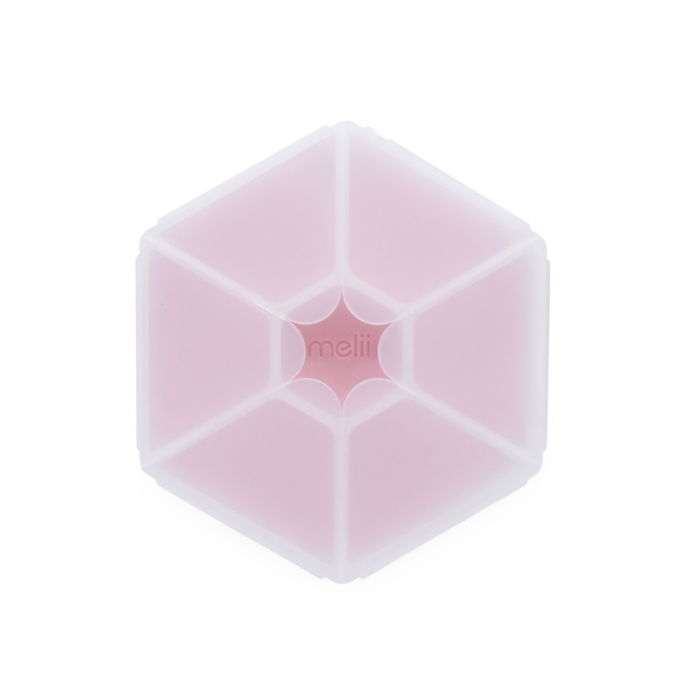 CUTIE SNACK HEXAGON SNACKLE 6 COMPARTMENTE, MELII, PINK [2]