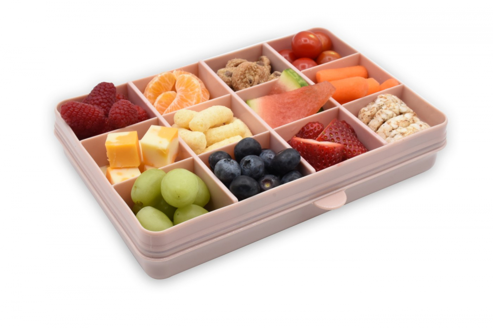 Cutie Snack cu 12 compartimente pentru gustari bebelusi,roz [7]