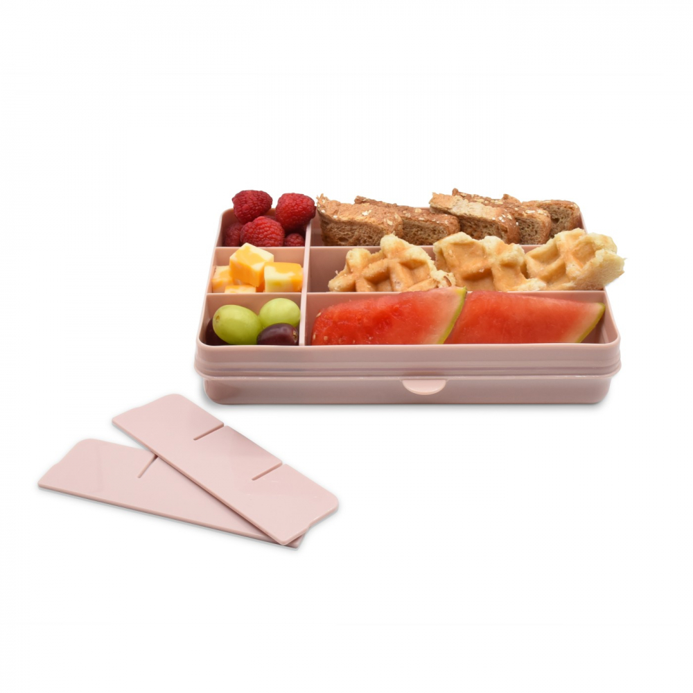 Cutie Snack cu 12 compartimente pentru gustari bebelusi,roz [4]