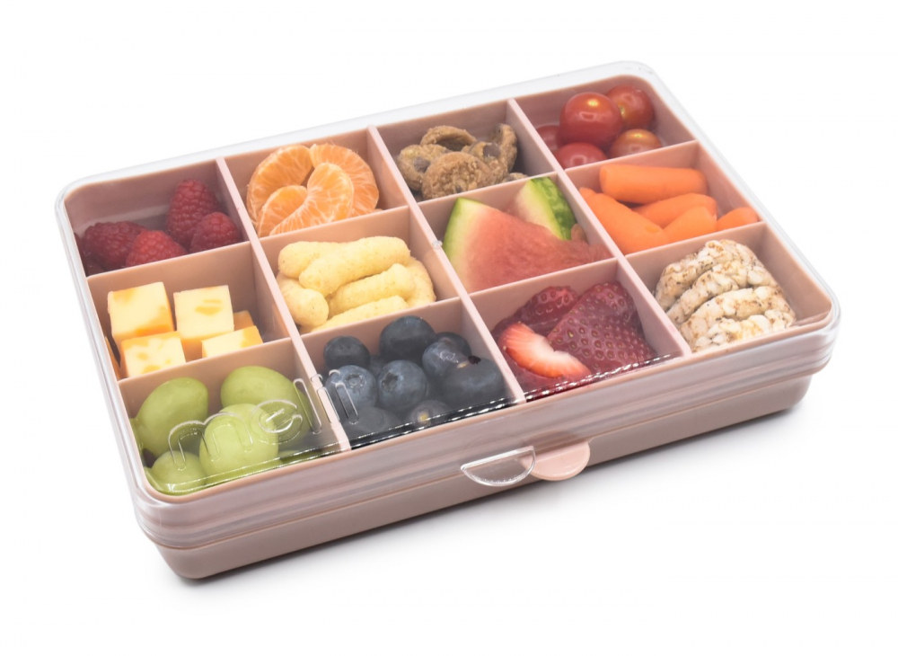 Cutie Snack cu 12 compartimente pentru gustari bebelusi,roz [6]