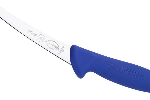 Cutit pentru dezosat, lama curbata 15 cm, Flexibila, albastru, F. DICK ERGOGRIP 8.2981.15 [4]