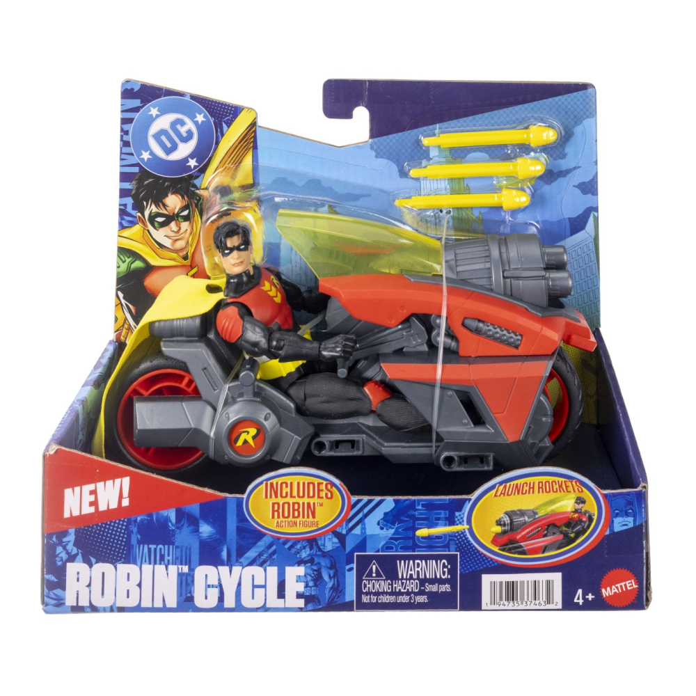 DC SET FIGURINA ROBIN SI MOTOCICLETA CU ACCESORII