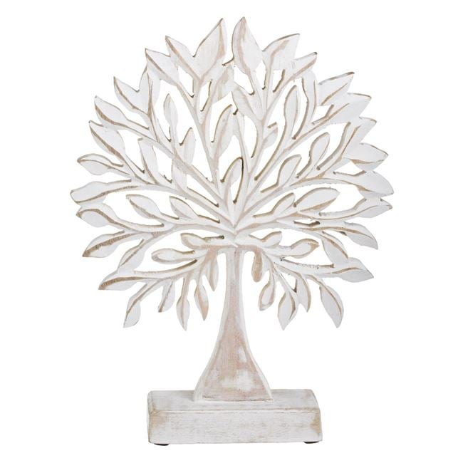 Decoratiune pentru masa model vintage Copacul vietii, lemn,28x22x5 cm