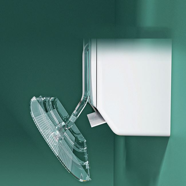 Deflector reglabil pentru aer conditionat,Plastic, Transparent, 18x53-94 cm [3]