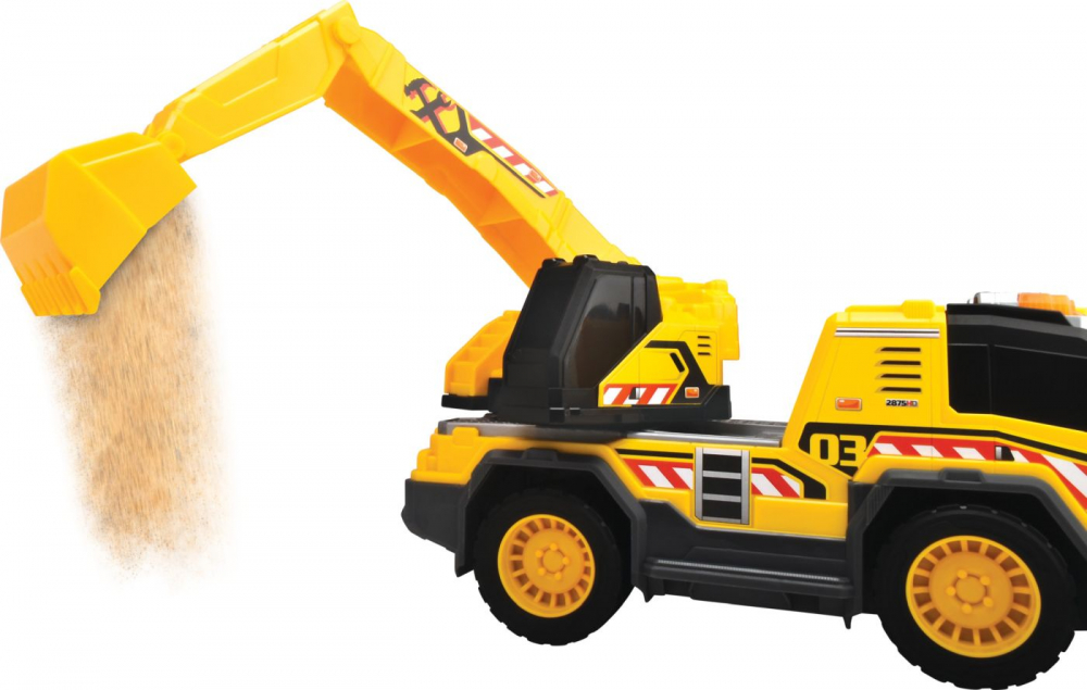 DICKIE CAMION CU EXCAVATOR CU SUNETE SI LUMINI 30CM [4]