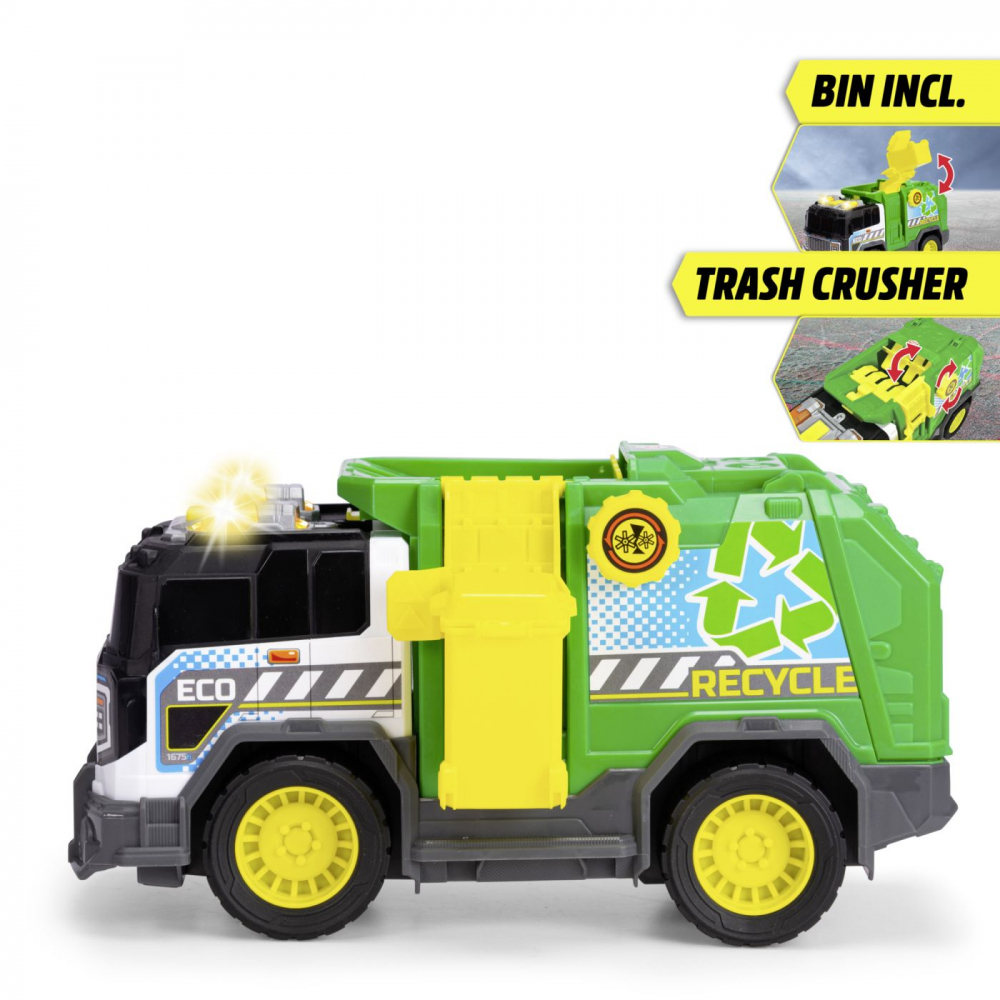 DICKIE CAMION DE RECICLARE CU LUMINI SI SUNETE 30CM [8]