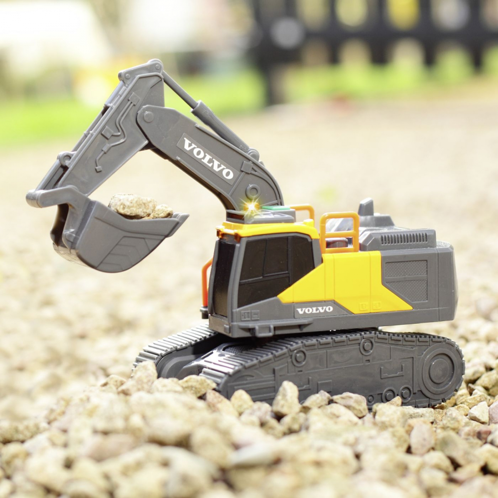 DICKIE EXCAVATOR VOLVO CU SENILE SUNETE SI LUMINI [3]