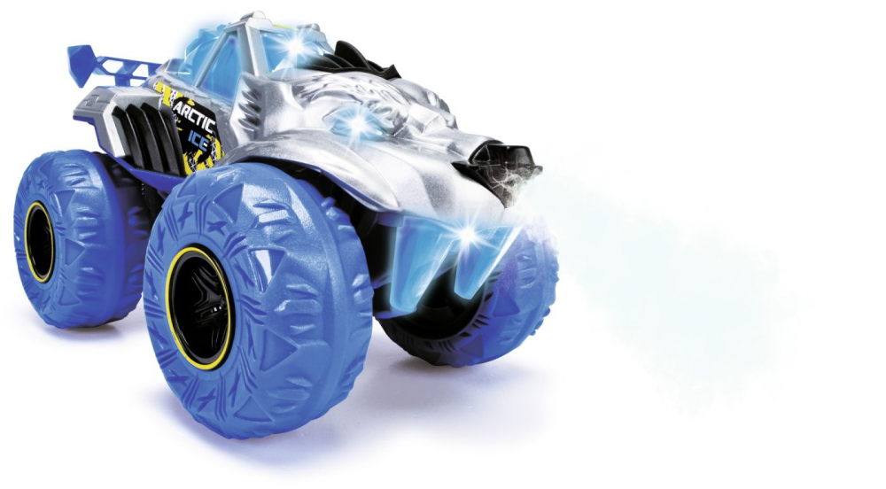 DICKIE MASINA DE TEREN ARCTIC ICE MONSTER CU LUMINI SUNETE SUSPENSII SI FUNCTIE ABUR 25CM [6]