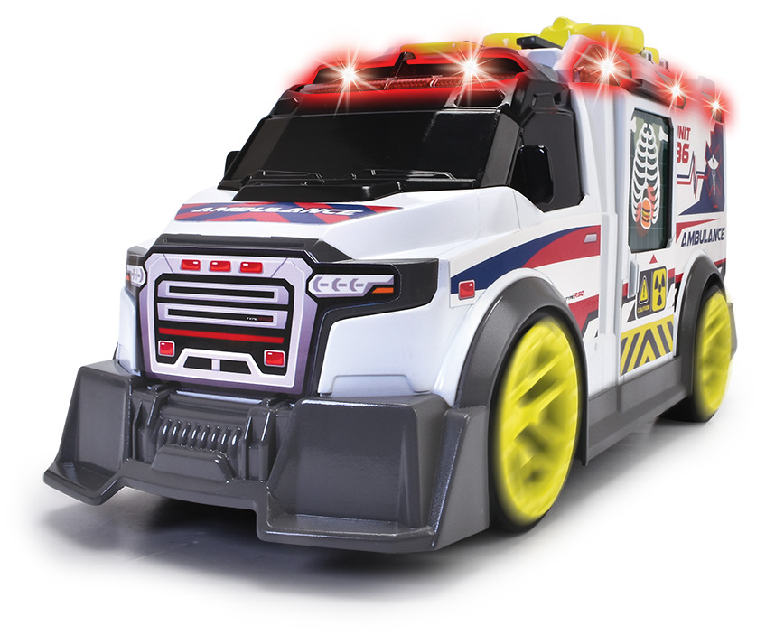 DICKIE TOYS AMBULANTA CU LUMINI SI SUNETE 35.5CM [7]