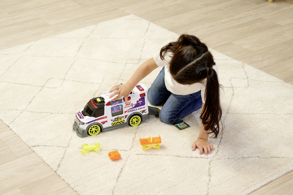 DICKIE TOYS AMBULANTA CU LUMINI SI SUNETE 35.5CM [5]