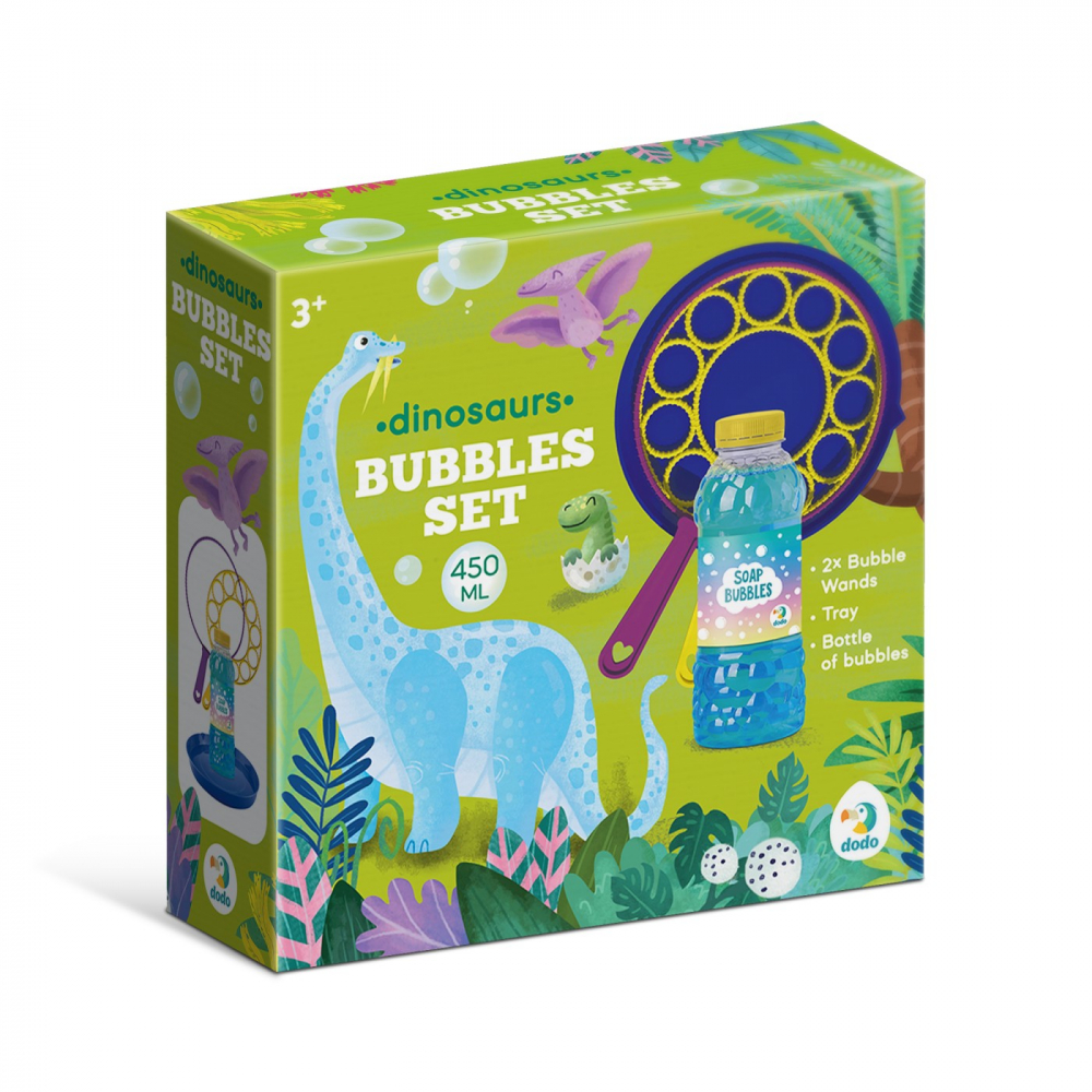 Dinozauri ,   Set baloane de sapun, 450 ml