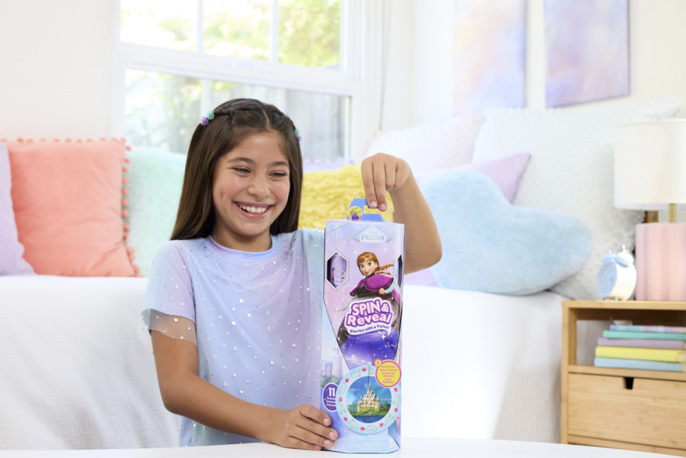 DISNEY FROZEN SPIN AND REVEAL PAPUSA ANNA CU EVANTAI [3]