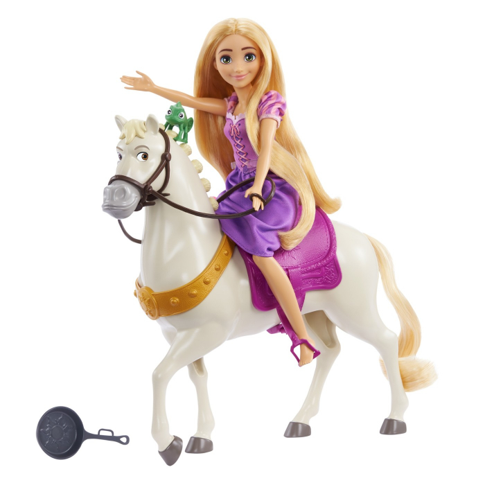 Disney Princess Set Papusa Rapunzel si Calul Maximus  [2]