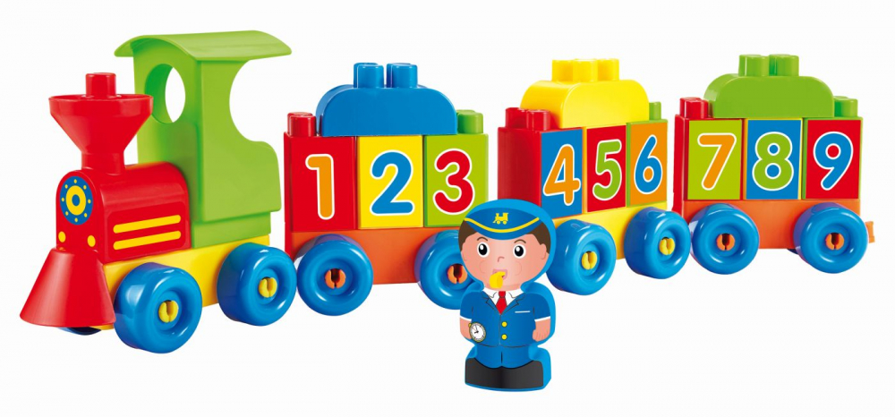 Tren Educativ Ecoiffier cu Cifre și Litere - Jucărie Didactică pentru Copii [2]