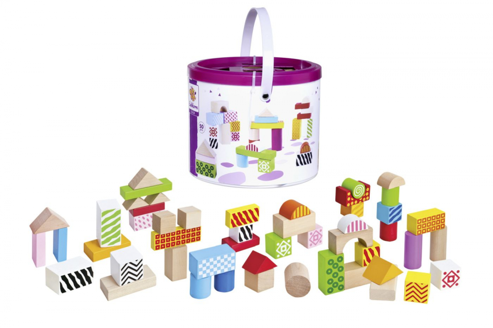 EICHORN COLOR SET BLOCURI DE CONSTRUCTIE DIN LEMN [2]