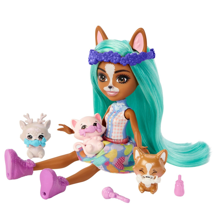 Enchantimals baby best friends set surpriza crizia corgi si snow [6]