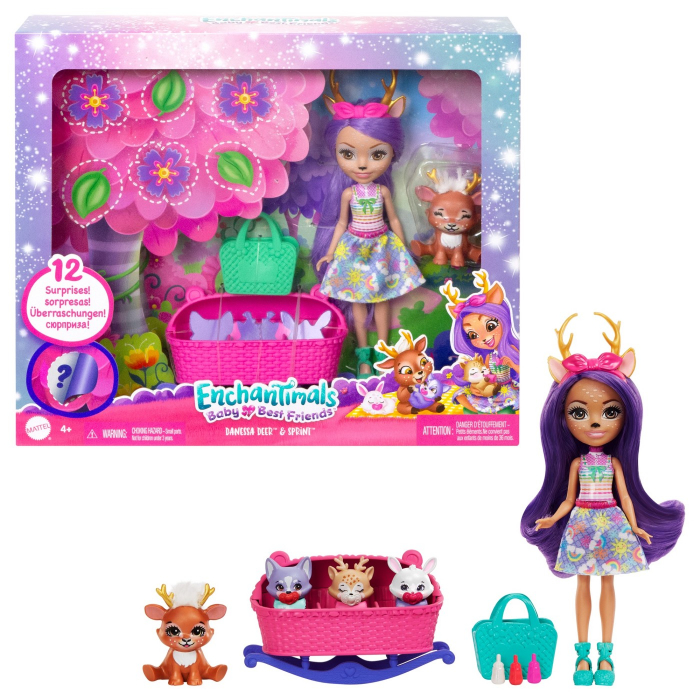 Enchantimals Baby Best Friends Set Surpriză Danessa Deer [7]