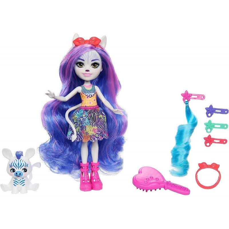 Enchantimals Glam Party Papusa Zemirah Zebra [2]