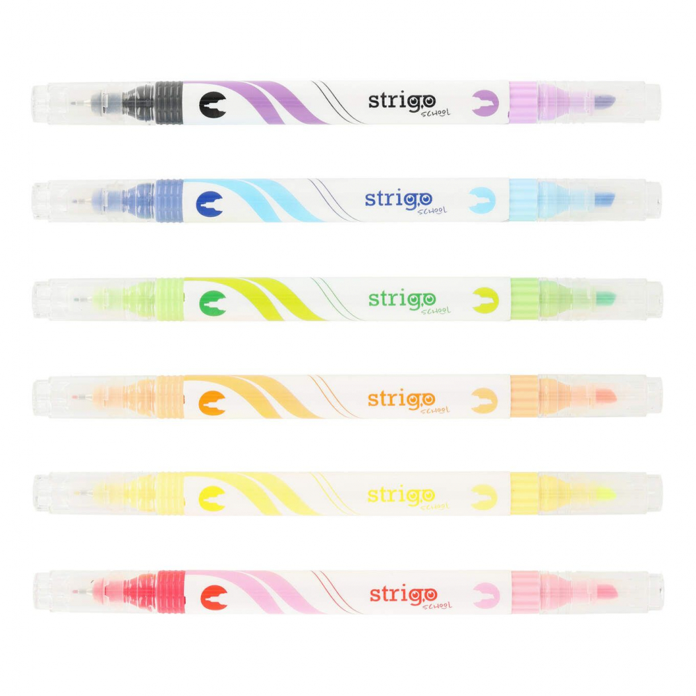 Evidentiator si liner Strigo 2 in 1, 12 culori, SSC443 [2]