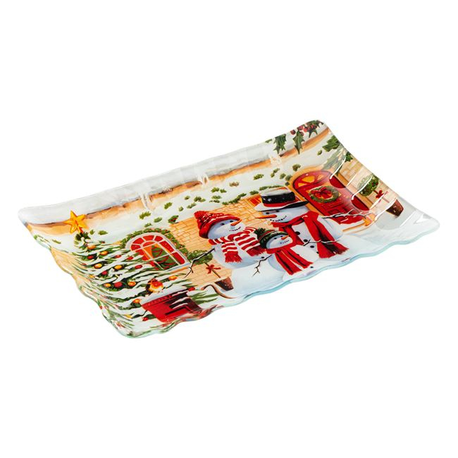 Farfurie dreptunghiulara cu margine ondulata [2]