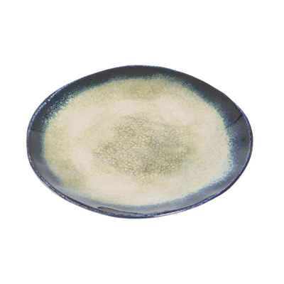 Farfurie intinsa pentru servire,ceramica,albastru, model Lago,26 cm [2]