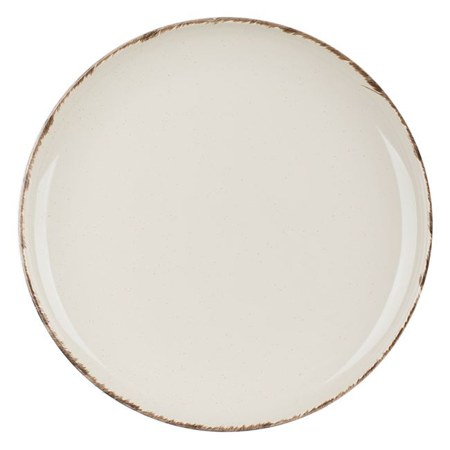 Farfurie pentru aperitiv,stil nordic,bej,ceramica,19 cm