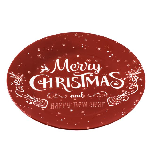 Farfurie pentru servire mesaj Merry Christmas [2]