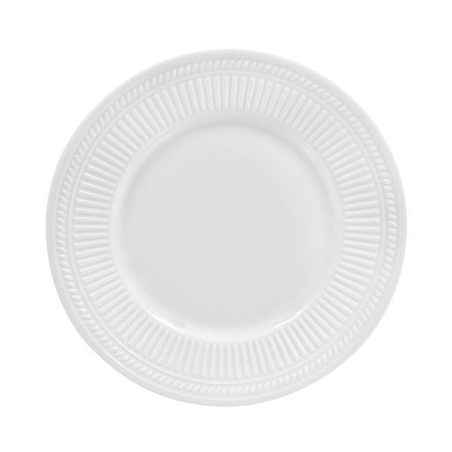 Farfurie pentru servire,portelan,alb,19 cm