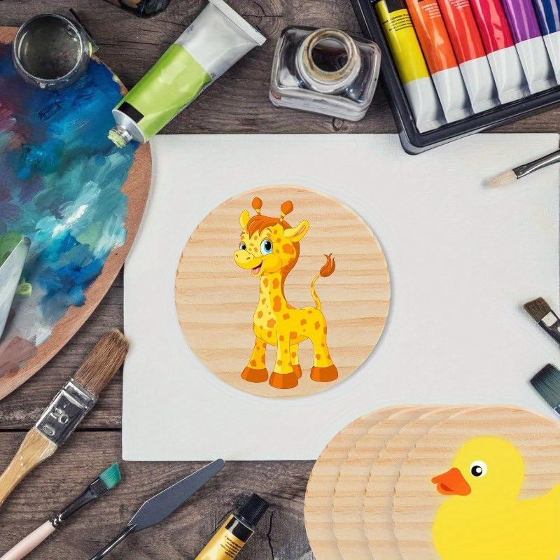 Felie rotunda lemn pentru activitati crafts,natur, 10x0.5 cm [2]