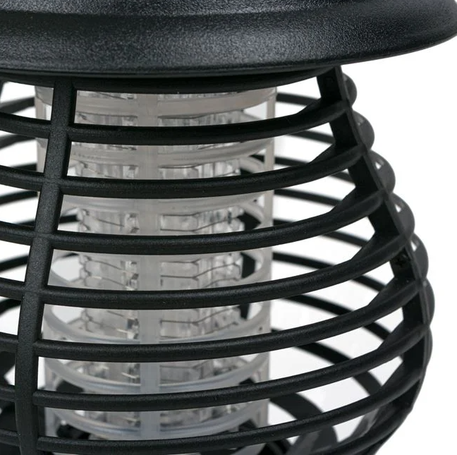 Felinar solar LED 2 in 1 anti insecte, UV si lumina alba, negru, Ø13.5x16 cm [6]