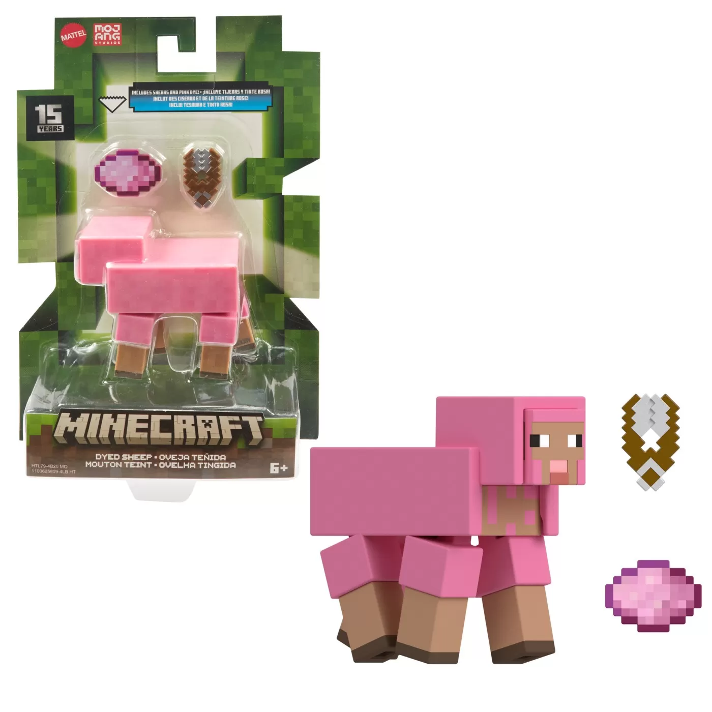Figurina Dyed Sheep Minecraft a Block,8 cm [6]