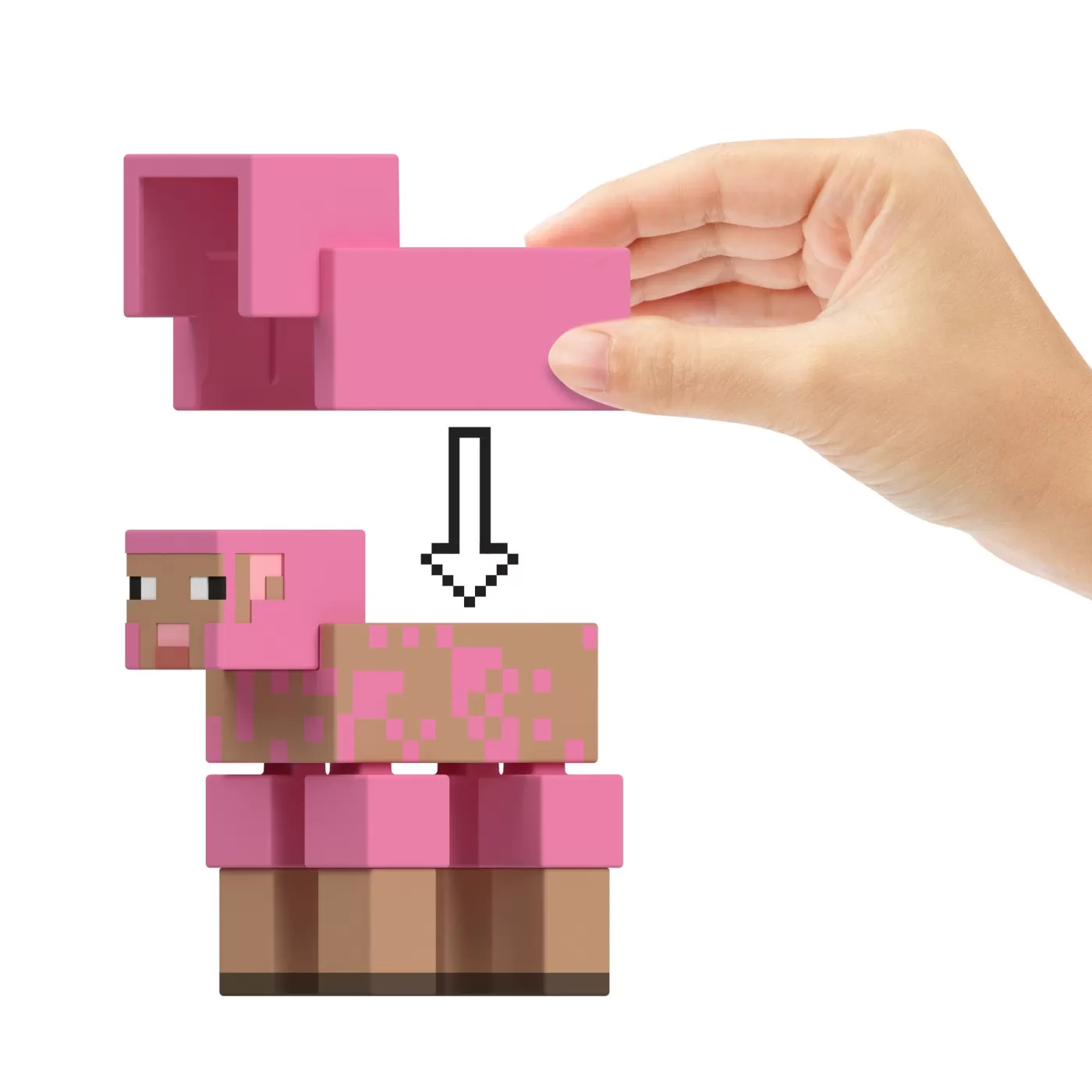 Figurina Dyed Sheep Minecraft a Block,8 cm [5]