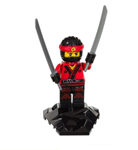 Figurina ninja cu accesorii incluse, plastic,9 cm