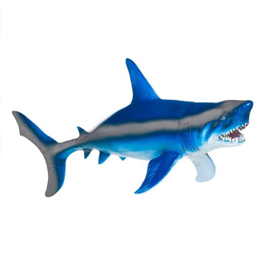 Oem - Figurina rechin,albastru -32cm