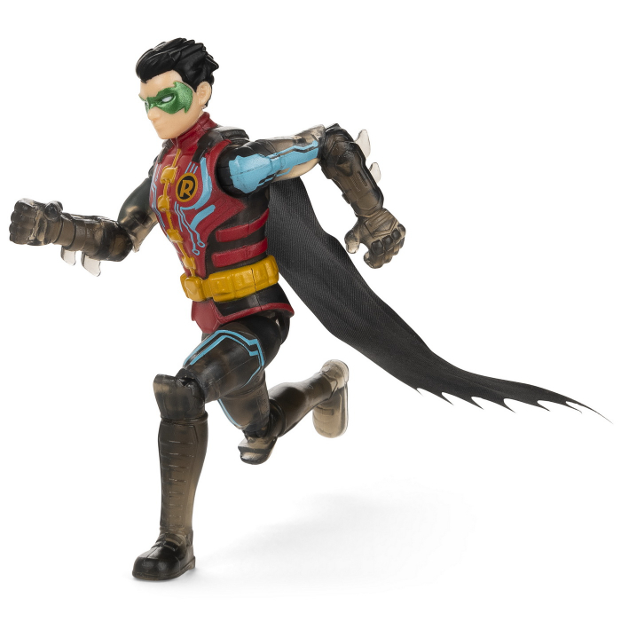 Figurina robin cu costum tech si articulata 10cm cu 3 accesorii surpriza [3]