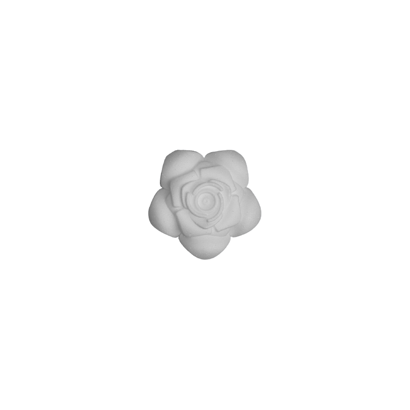 Figurina trandafir pentru activitati crafts,polistiren,9x9x3 cm