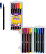 Set 12 finelinere Strigo, 0.4 mm, triunghiulare, culori diverse