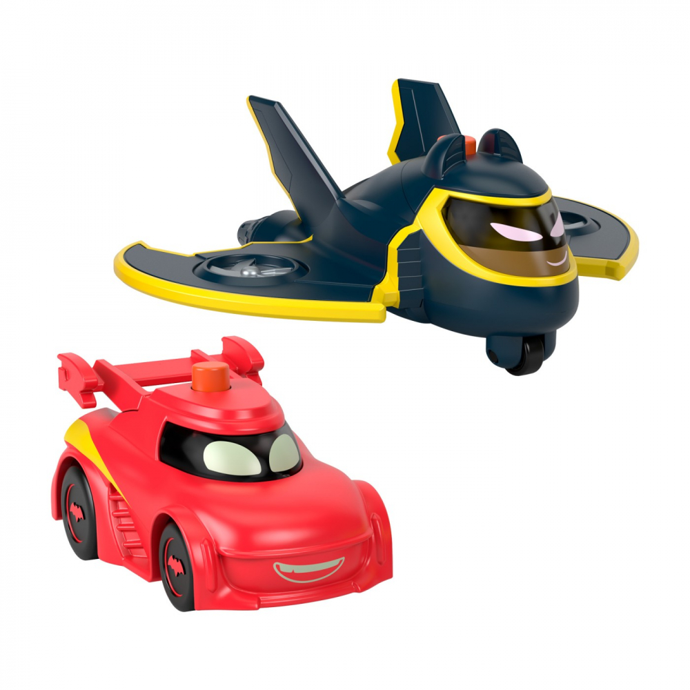 FISHER PRICE BATWHEELS SET 2 MASINUTE CU LUMINI REDBIRD SI BATWING SCARA 1:55 [2]