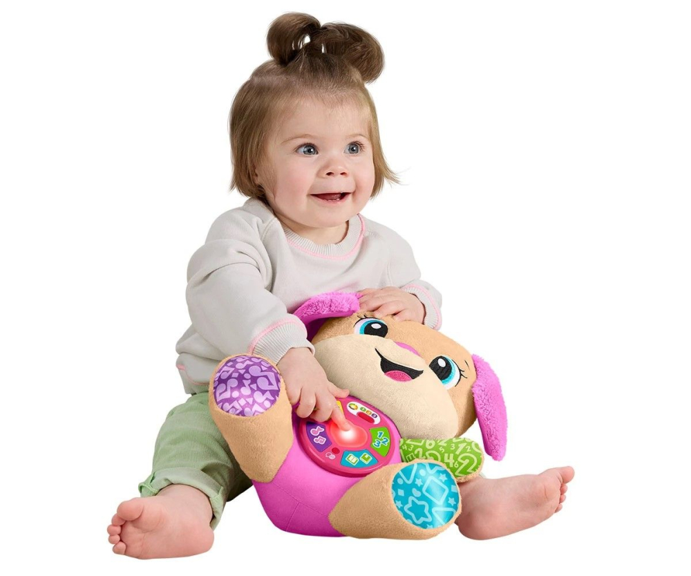 FISHER PRICE CATEL INTERACTIV CU URECHI ROZ RADE SI INVATA [3]