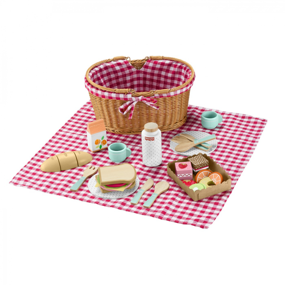 FISHER PRICE COS DE PICNIC DE LEMN [8]