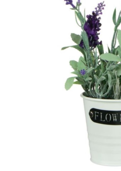 Flori de lavanda artificiale decorative in ghiveci tip galetusa [4]