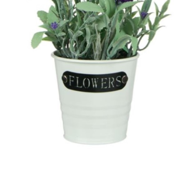 Flori de lavanda artificiale decorative in ghiveci tip galetusa [2]