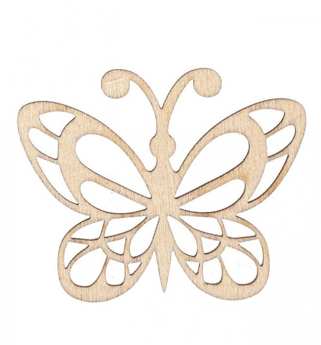 Fluturi si inima din lemn  pentru activitati crafts-5 bucati [3]