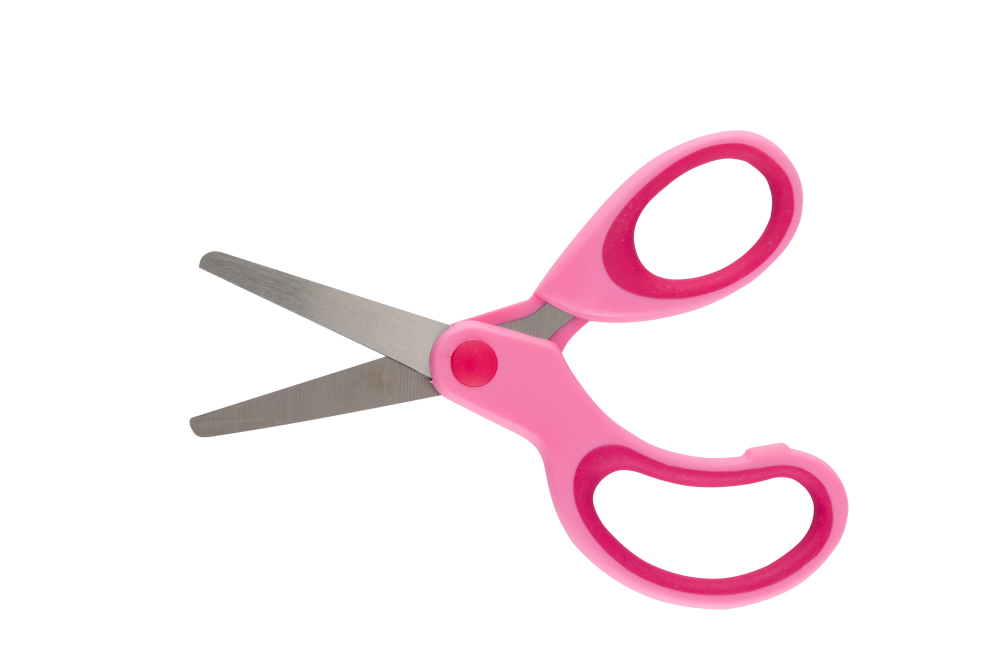 Foarfecă Strigo 13 cm copii, roz/albastru [5]
