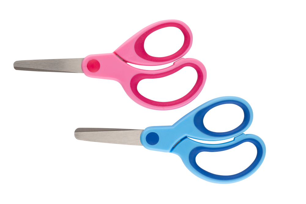 Foarfecă Strigo 13 cm copii, roz/albastru [4]