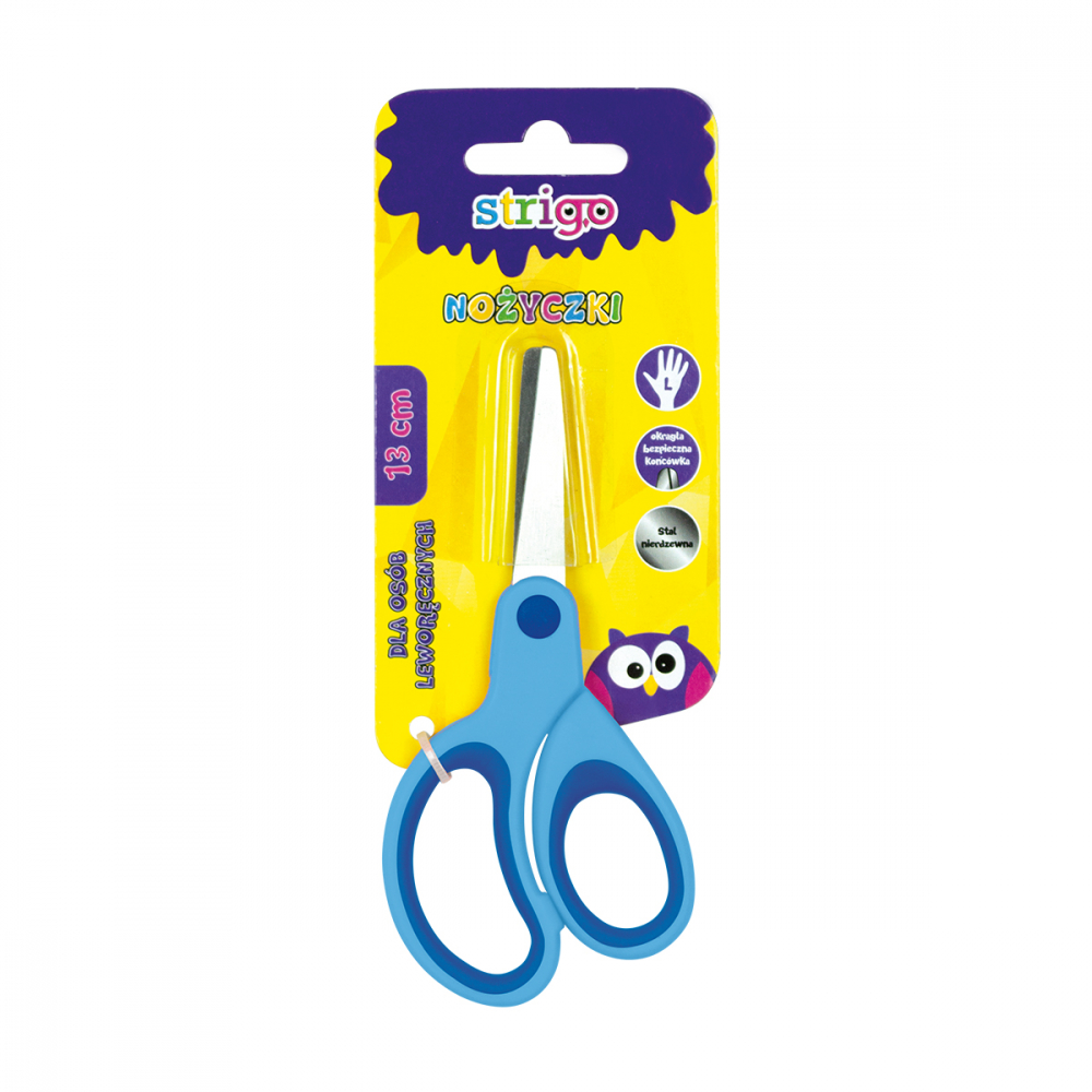 Foarfecă Strigo 13 cm copii, roz/albastru [3]