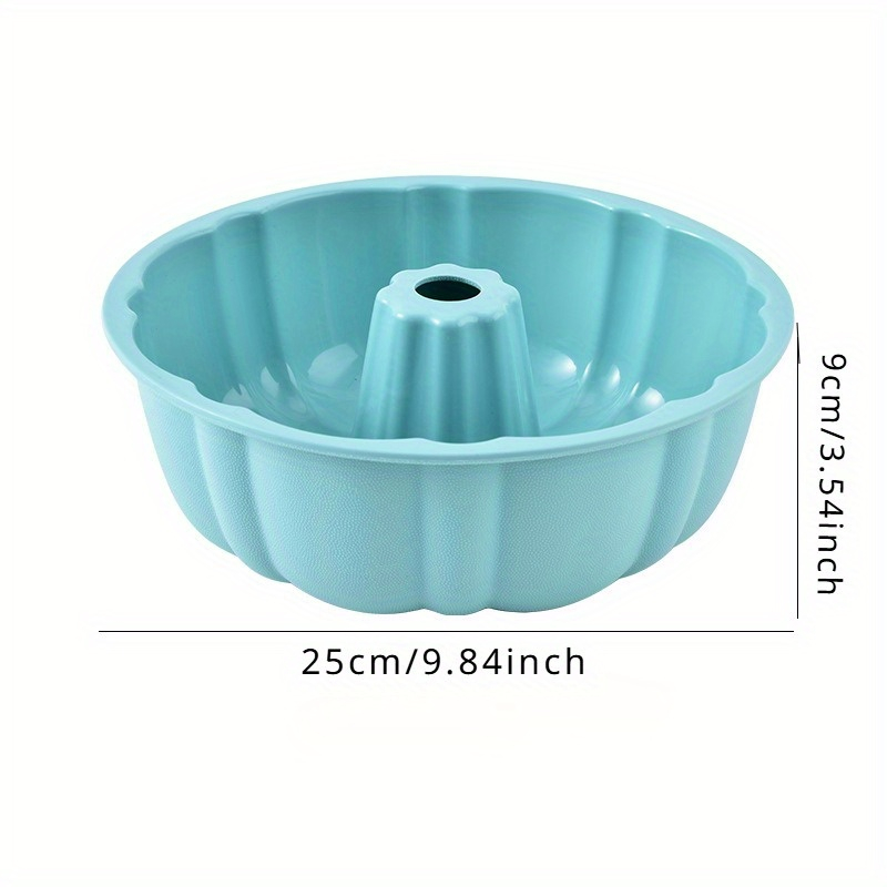 Forma de copt din silicon termorezistent pentru tort sau tarta,diverse culori,25x9 cm [5]