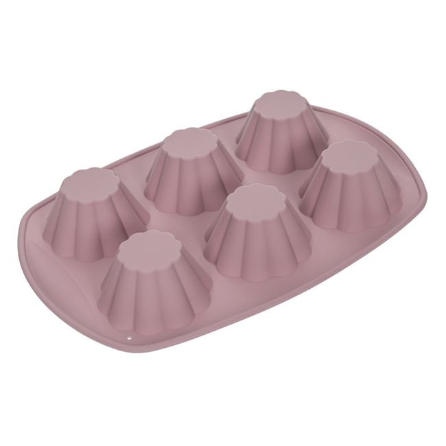 Forma de copt pentru briose din silicon,crem,29x20x3.5 cm [2]