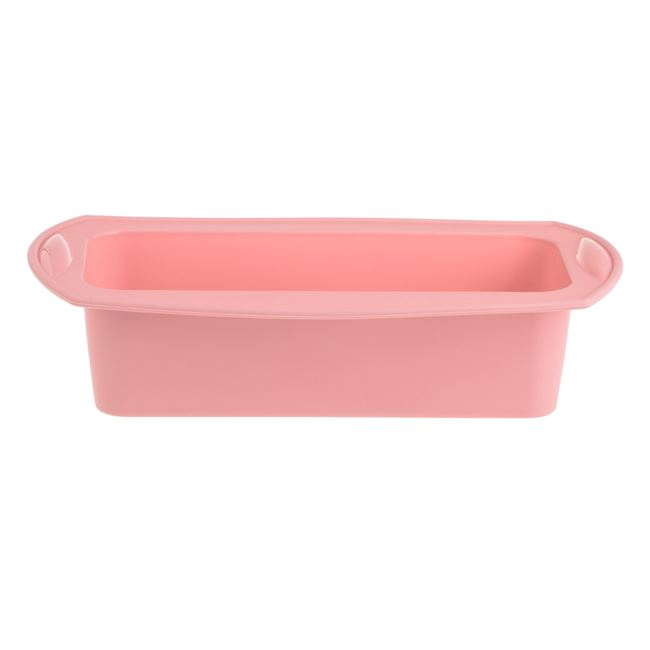 Forma de copt pentru chec din silicon,roz,27x14x6 cm [2]