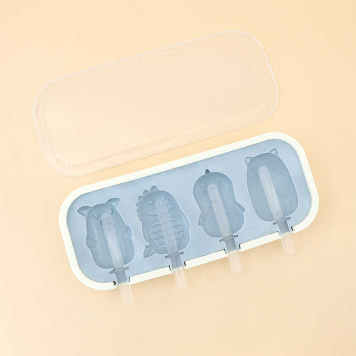 Forma de silicon pentru inghetata ,model animalute,diverse culori,24x10 cm [2]